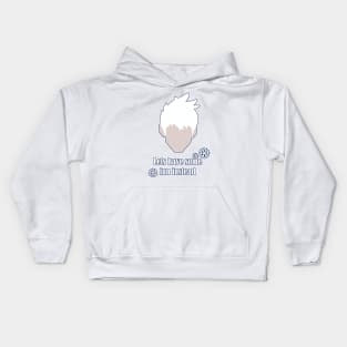 Jack frost outline Kids Hoodie